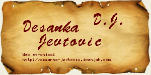 Desanka Jevtović vizit kartica